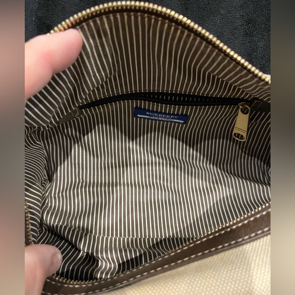 EUC Burberry Blue Label Canvas and Leather Satchel Crossbody - Picture 14 of 15